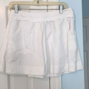 White Jcrew skirt. Super cute all day and night